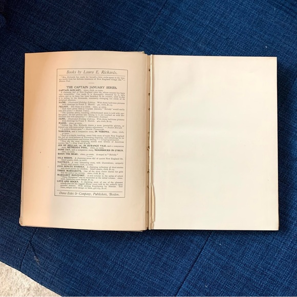 1898 Antique Blue and White Hardcover Book - Picture 5 of 9